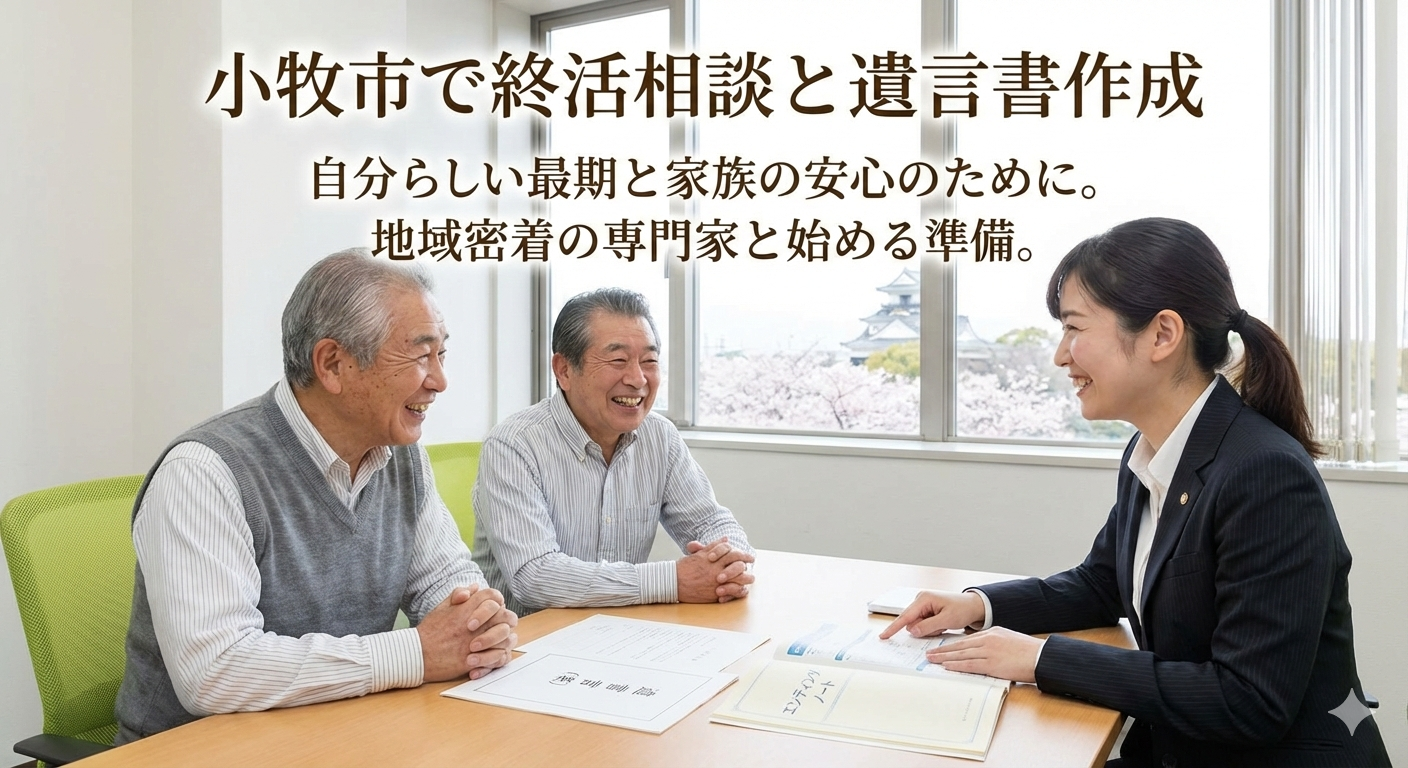 小牧市で遺言書作成と終活相談を両立する方法