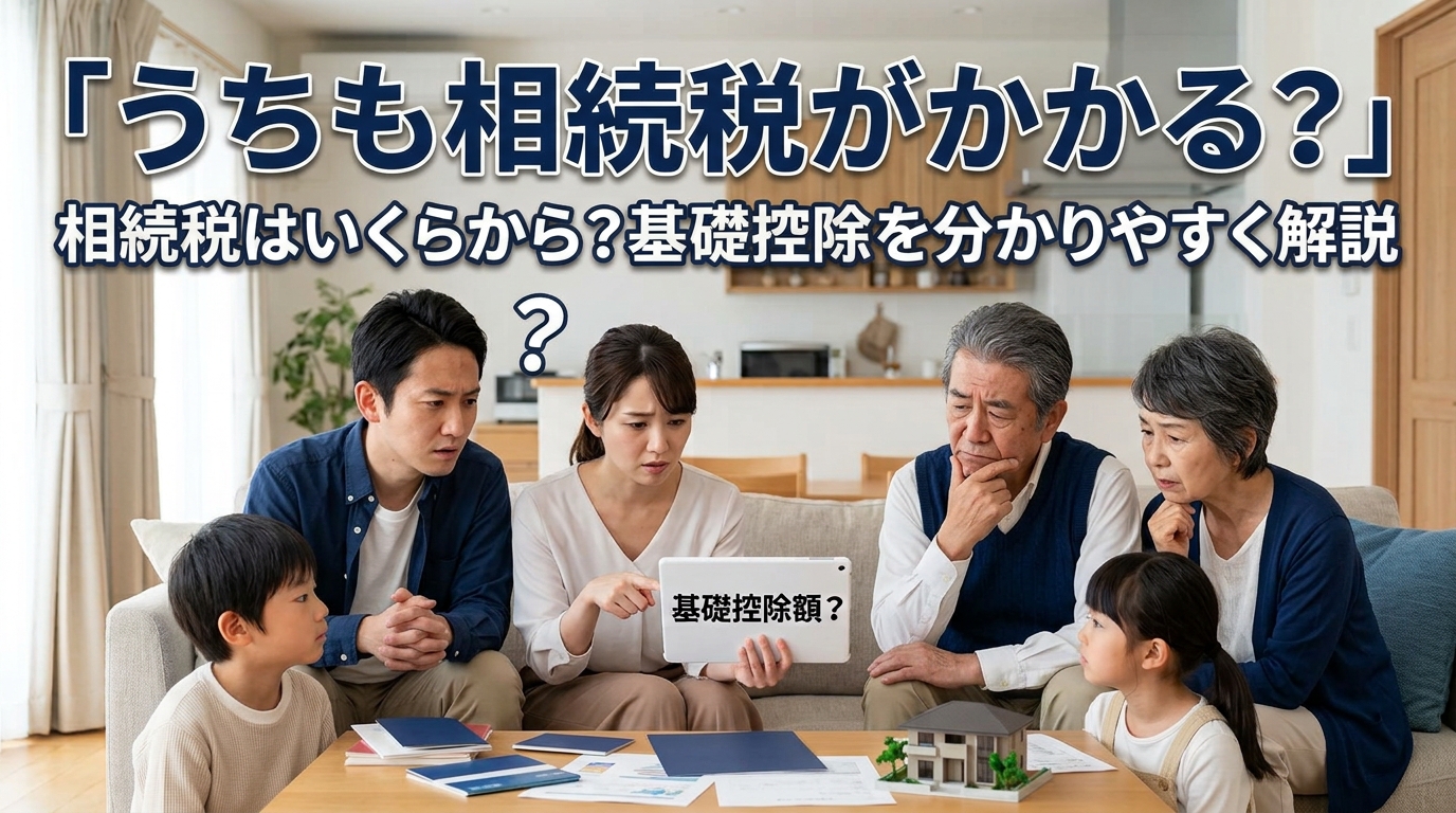「うちも相続税がかかる？」相続税はいくらから？基礎控除を分かりやすく解説